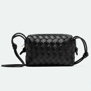 BOTTEGA VENETA Loop Candy Intrecciato Leather Camera Bag